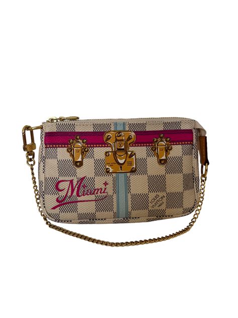 louis vuitton damier azur summer trunks miami mini pochette accessoires|Mini Pochette Accessoires .